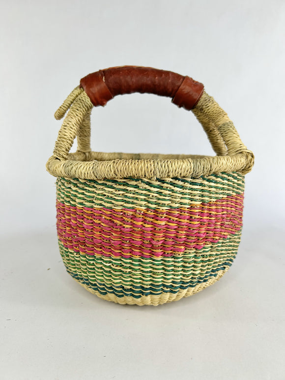 Small Round African Basket 1