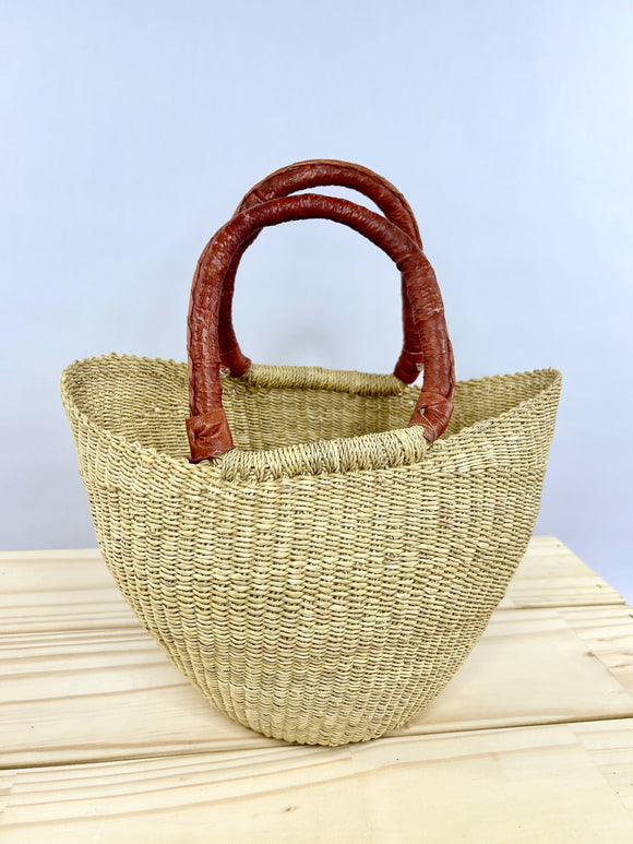 Small U Shopper African Basket 11