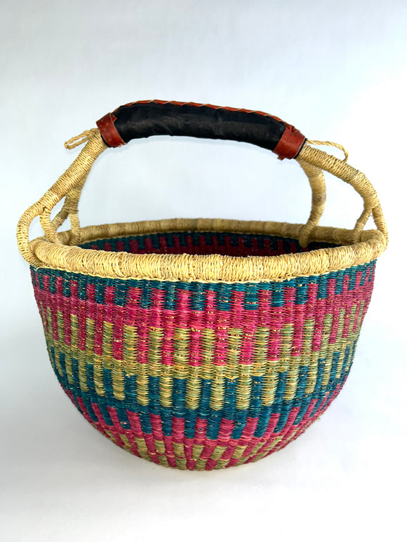 Large Round African Basket 1