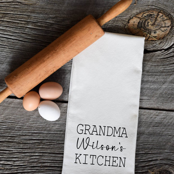 Personalized Grandmas Kitchen Dish Cloth