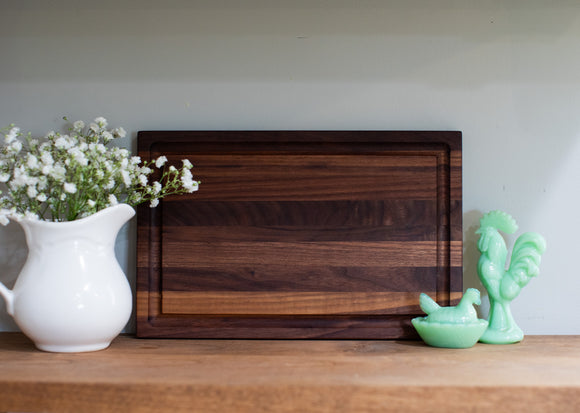 Small Walnut Onion Cutting Board