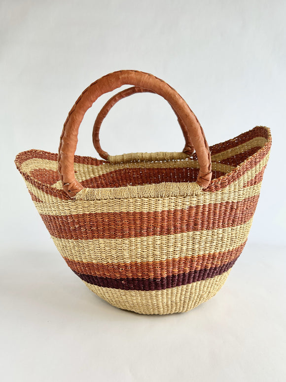 Large U Shopper African Basket 7