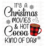 Christmas Movies and Hot Coco Dish Cloth