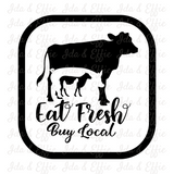 Eat Fresh Buy Local Dish Cloth