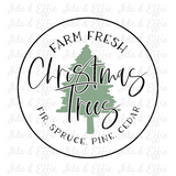 Farm Fresh Christmas Trees Dish Cloth