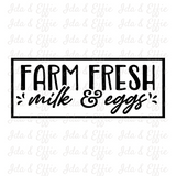 Farm Fresh Milk & Eggs Dish Cloth