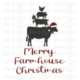 Merry Farmhouse Christmas Dish Cloth