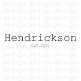 Personalized Last Name and Established Date Type Font Dish Cloth